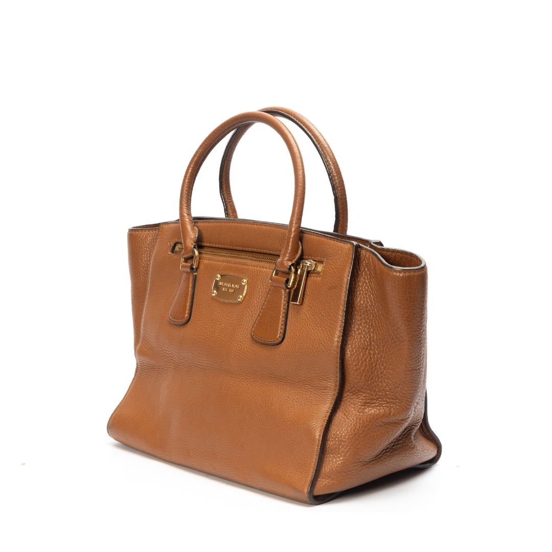 Michael Kors Hamilton Medium Leather Satchel