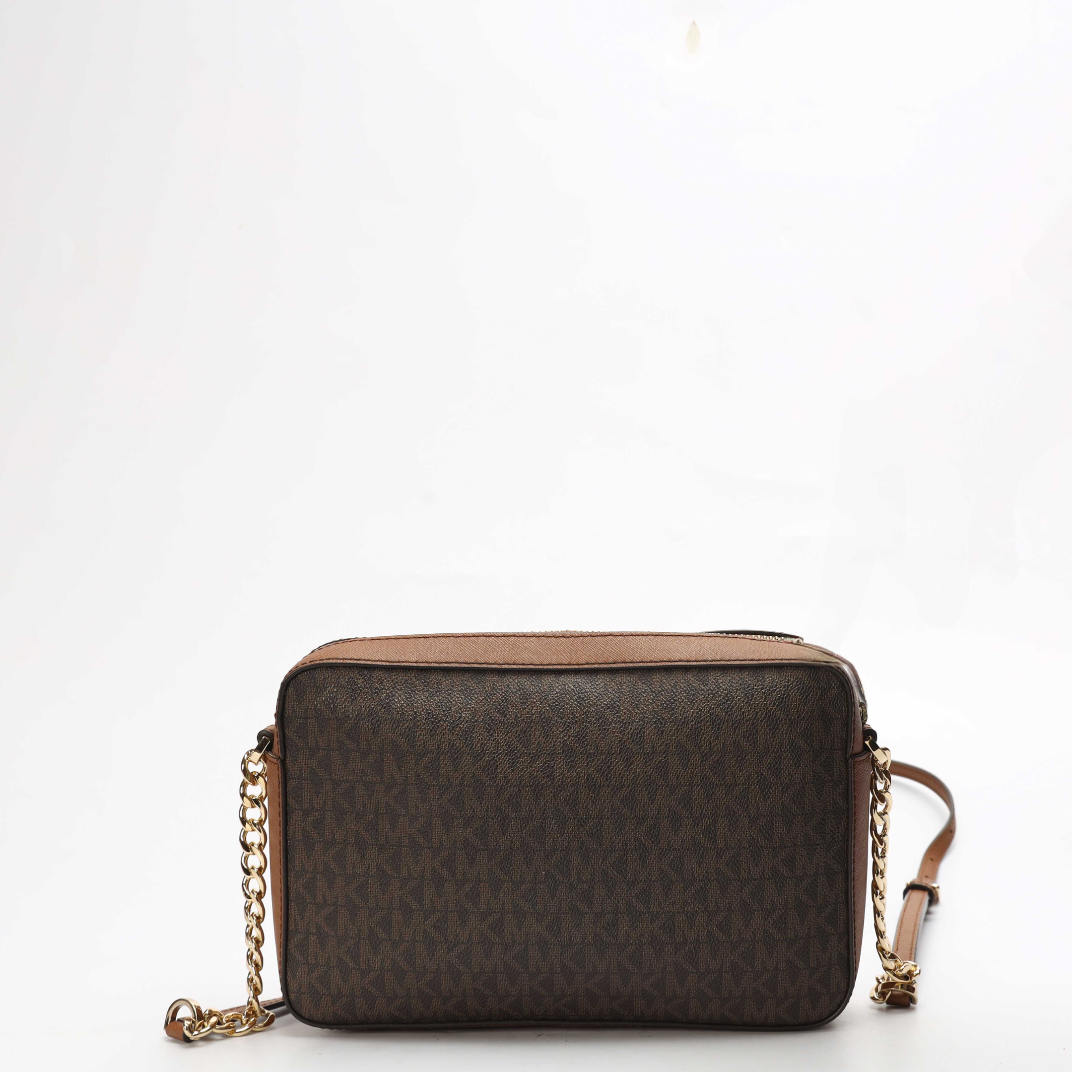 Michael Kors Jet Set Logo Brown CrossBody Bag