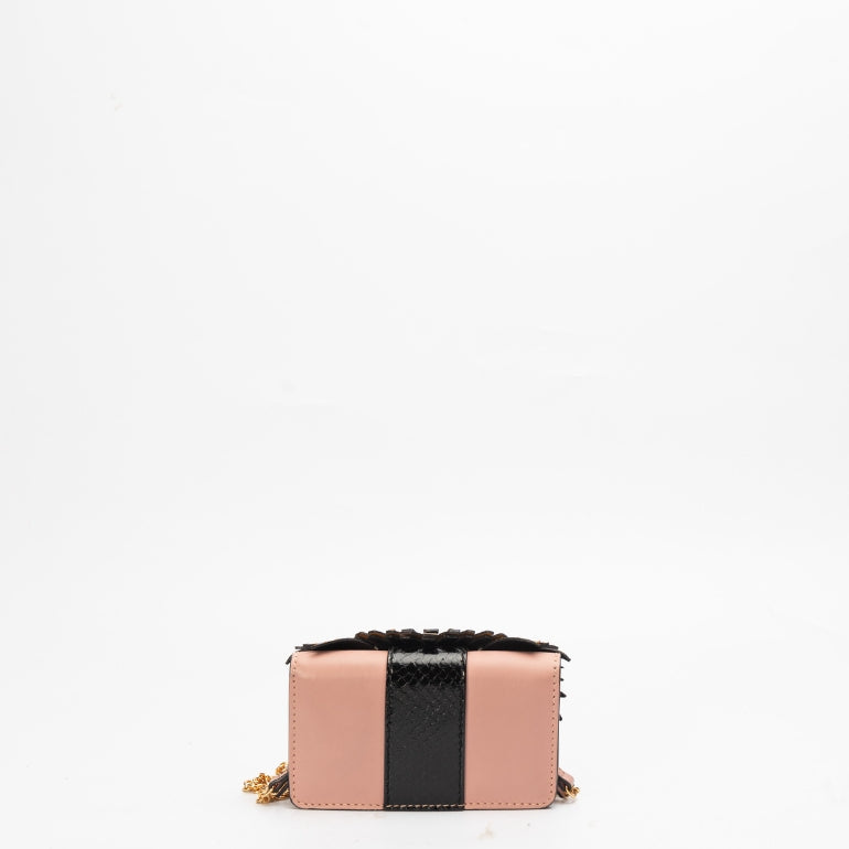 Burberry The Mini Buckle Beasts Chain Bag