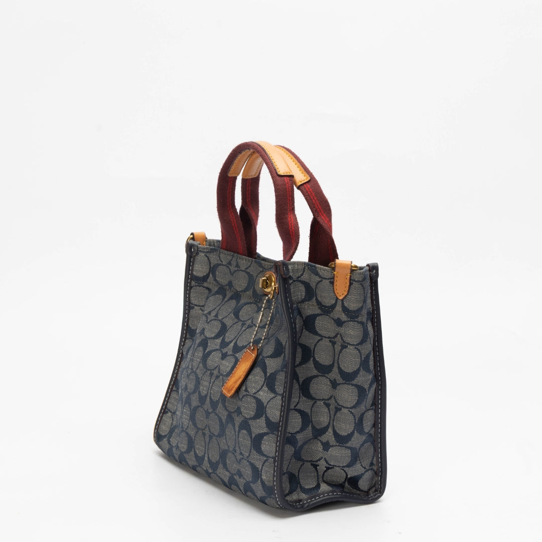 Coach Signature Chambray Convetible Tote
