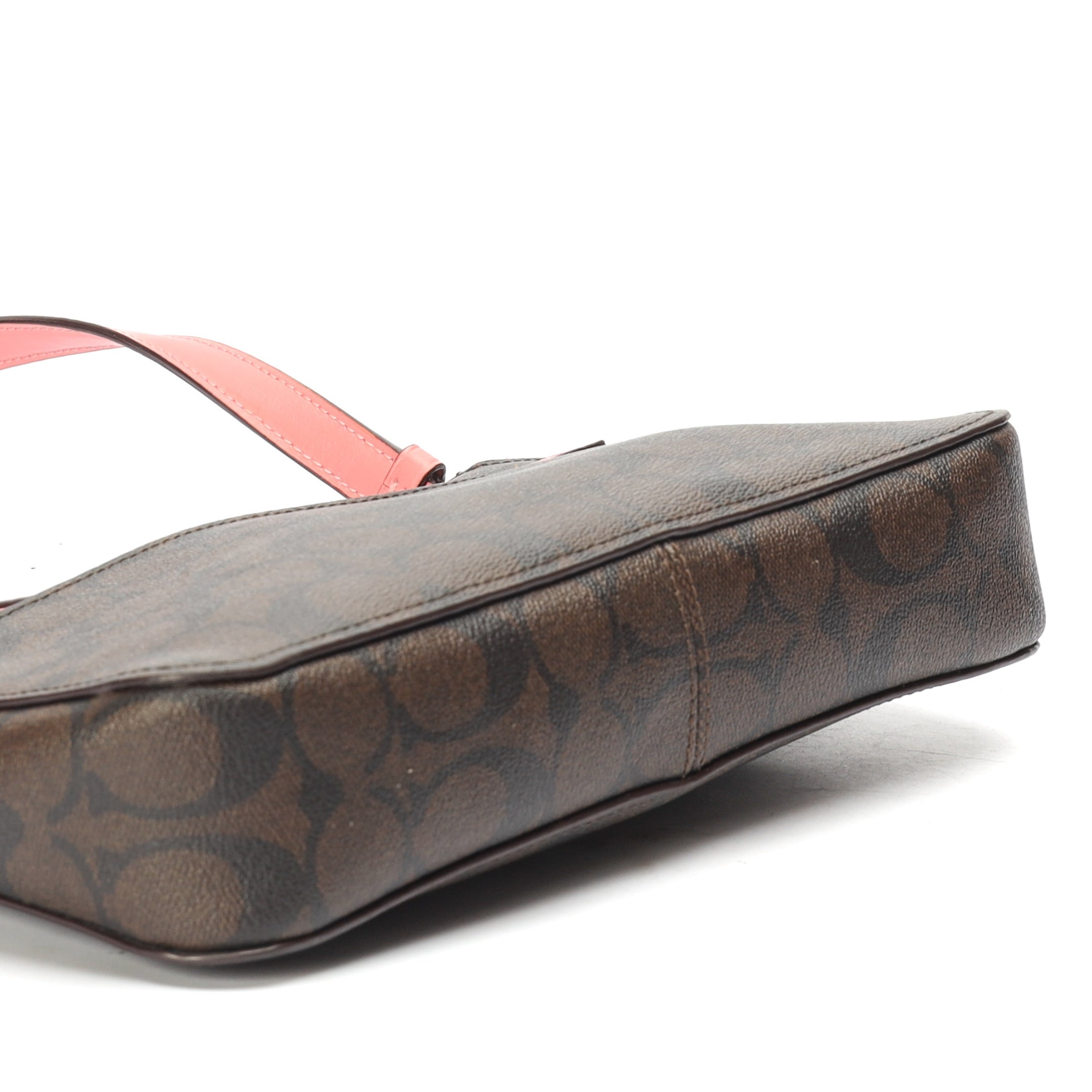 Coach Gallery Brown Pink Signature Crossbody Bag