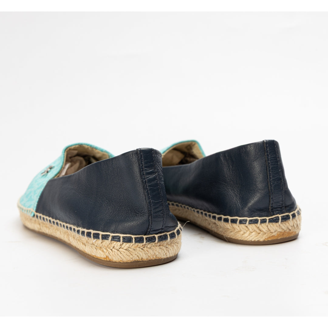 Michael Kors Blue Kendrick Logo Slip-On Espadrille