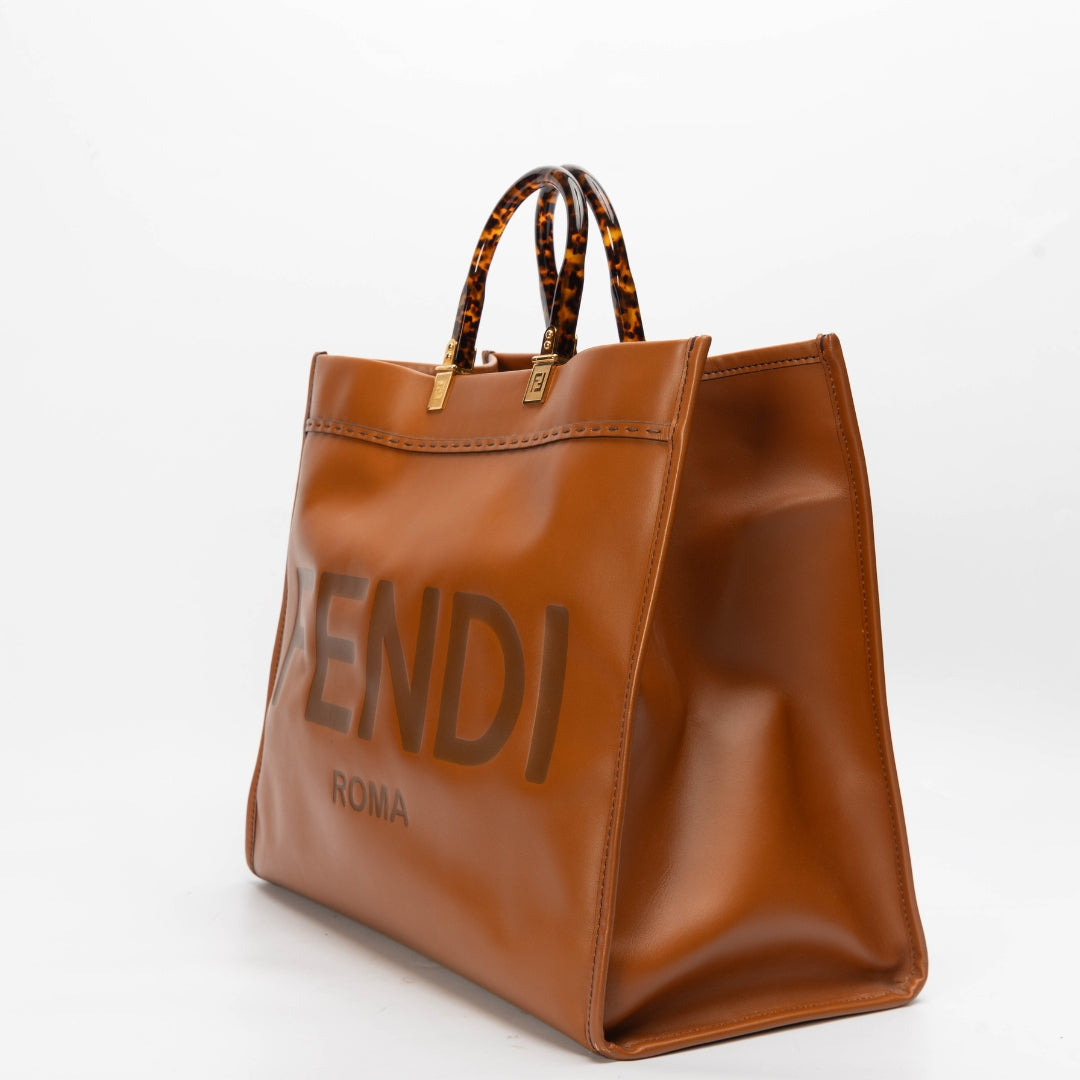 Fendi Brown Sunshine Tote