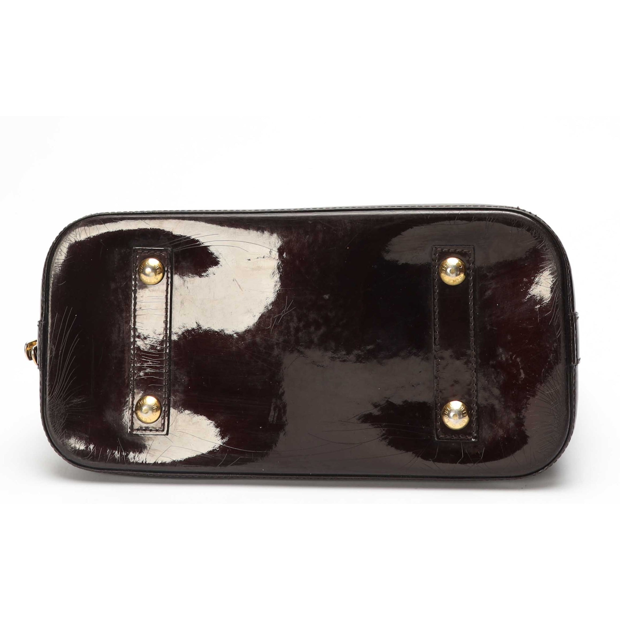 Louis Vuitton Amarante Monogram Vernis Alma Satchel