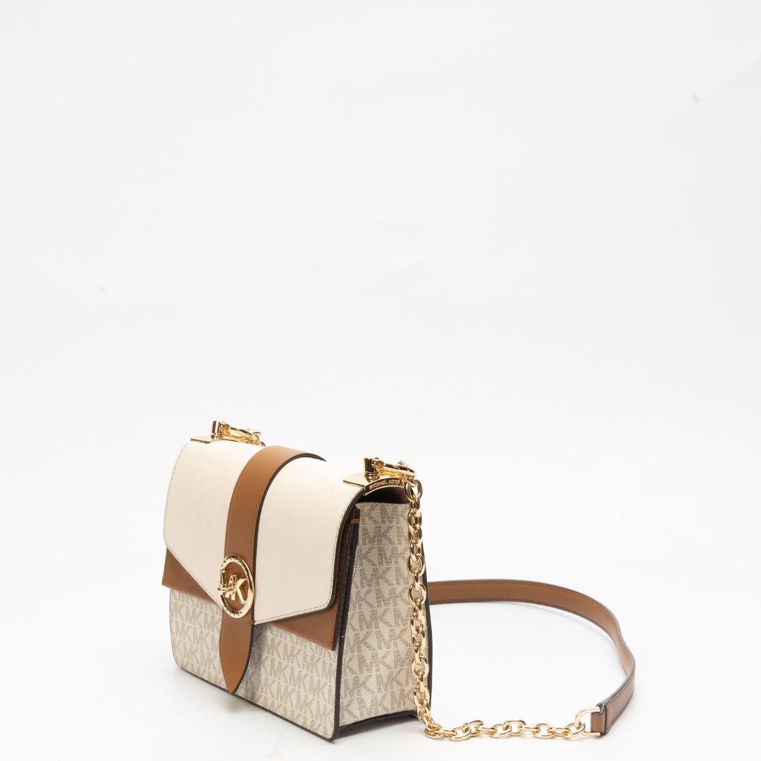 Michael Kors Greenwich Logo Saffiano Leather Crossbody Bag