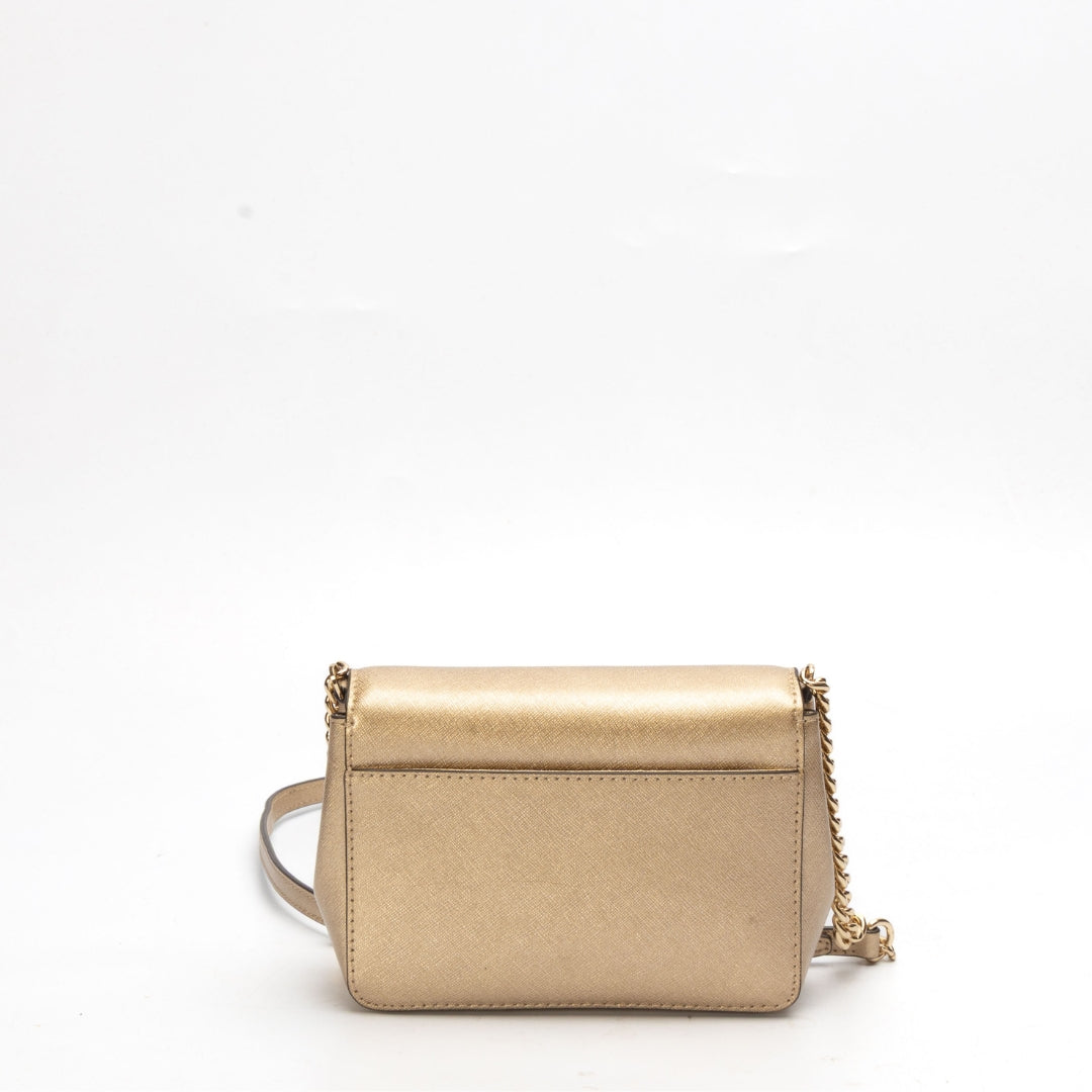 Michael Kors Tina Gold Crossbody Bag