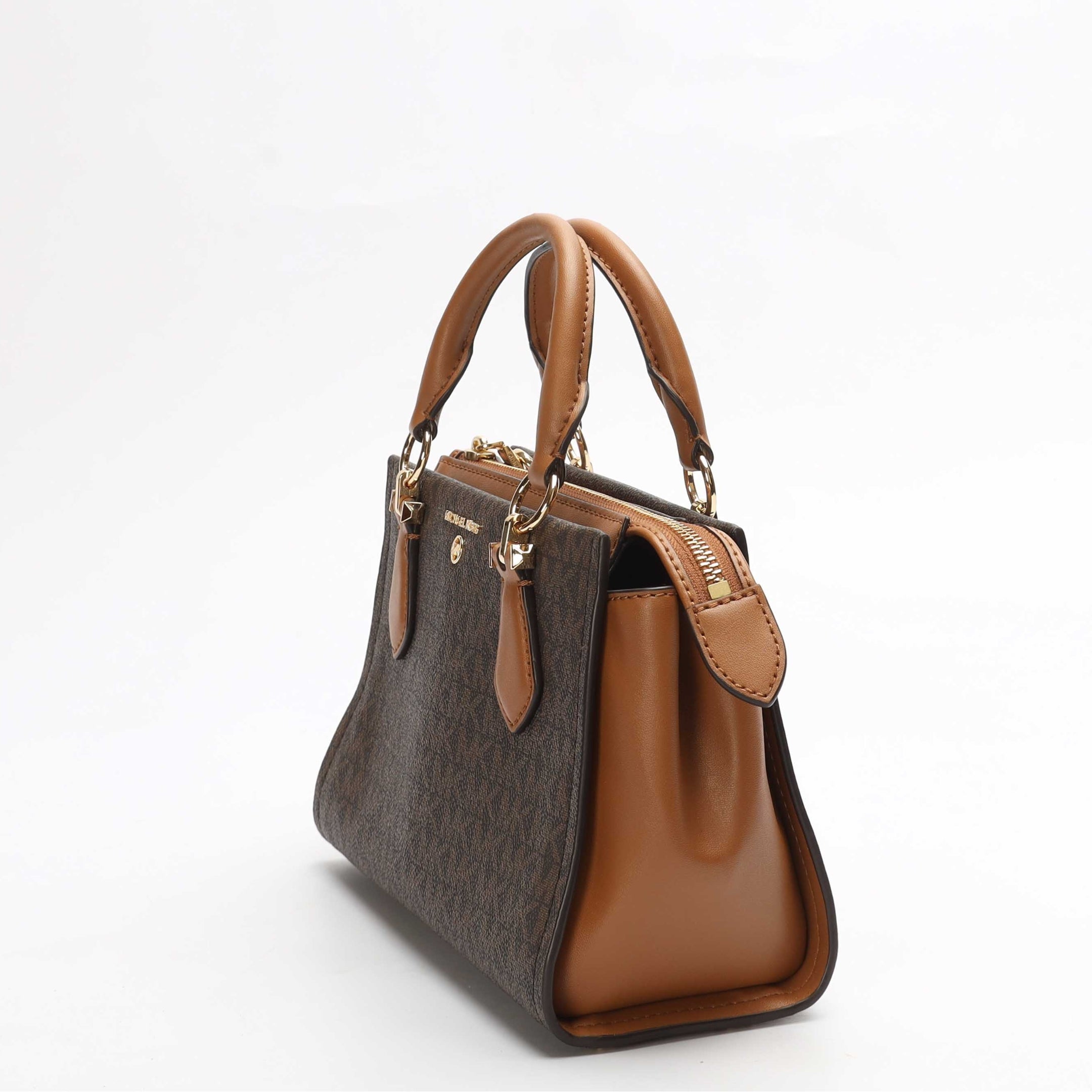 Michael Kors Marilyn Brown Small Logo Satchel