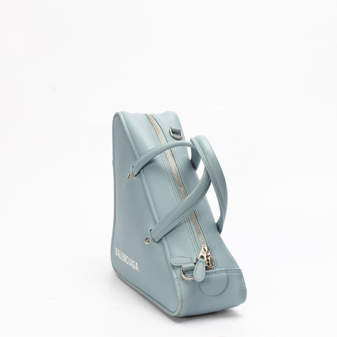Balenciaga Blue Duffle Triangle Crossbody Bag