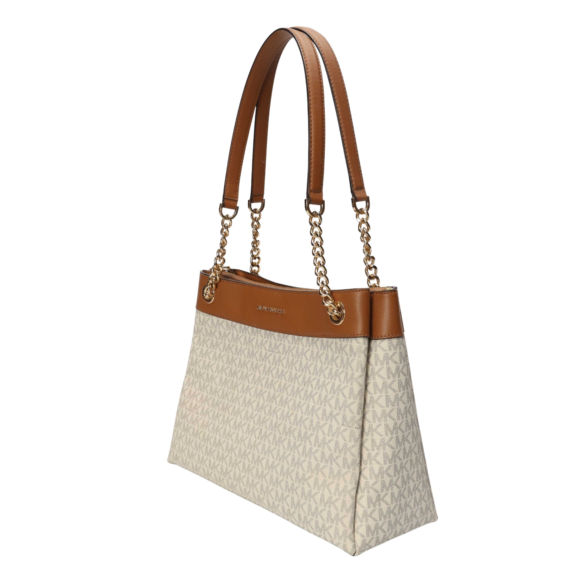 Michael Kors Whitney Medium Vanilla Signature Logo Tote