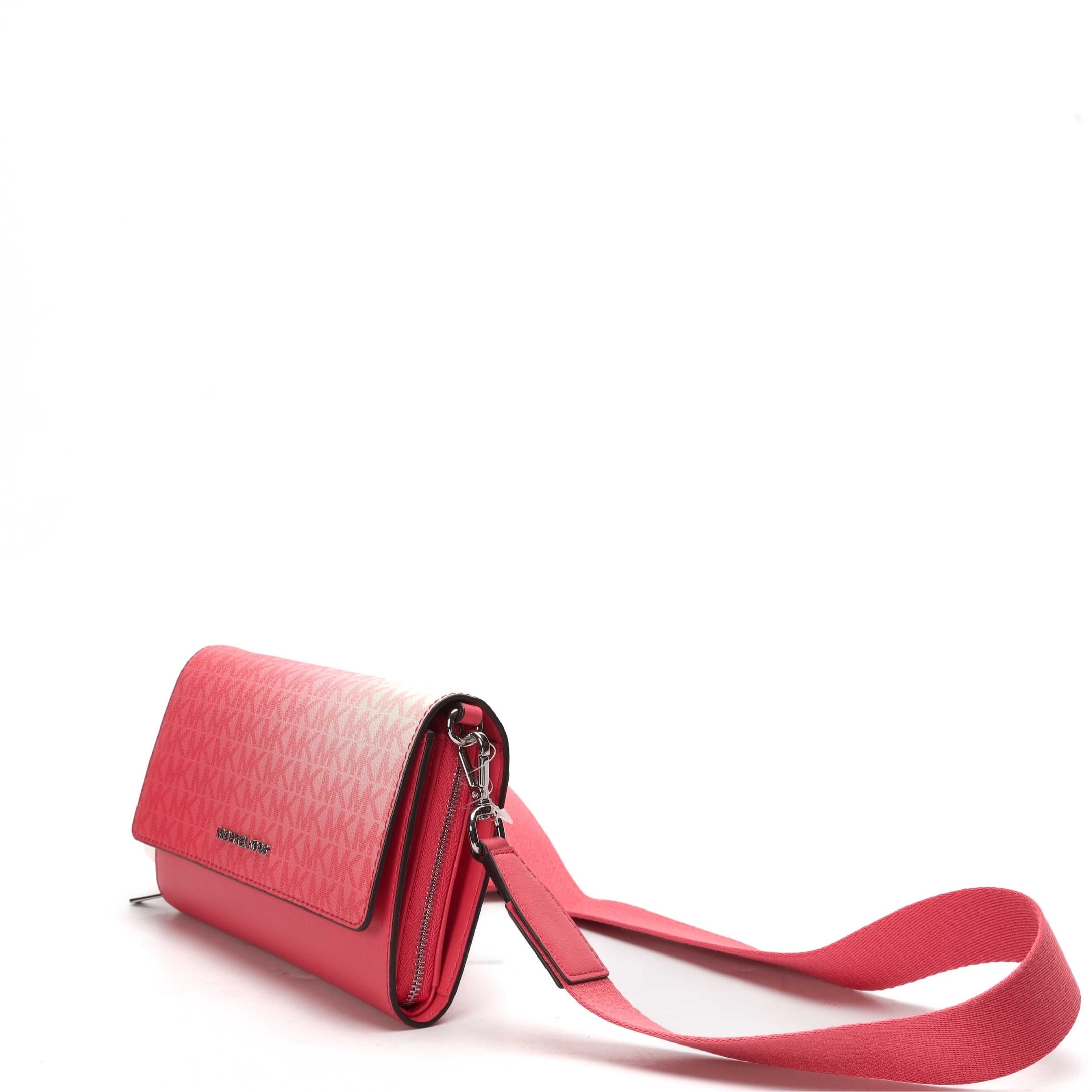 Michael Kors Jet Set Pink Ombre Logo Crossbody Bag