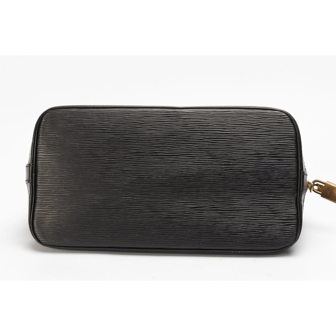 Louis Vuitton Black Epi Alma Satchel