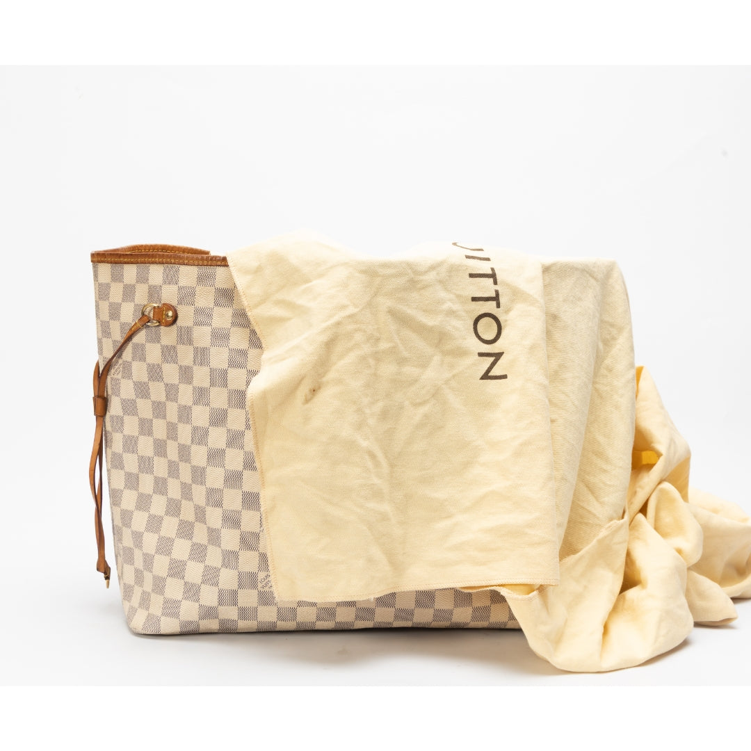 Louis Vuitton Damier Azur Canvas Neverfull GM Bag