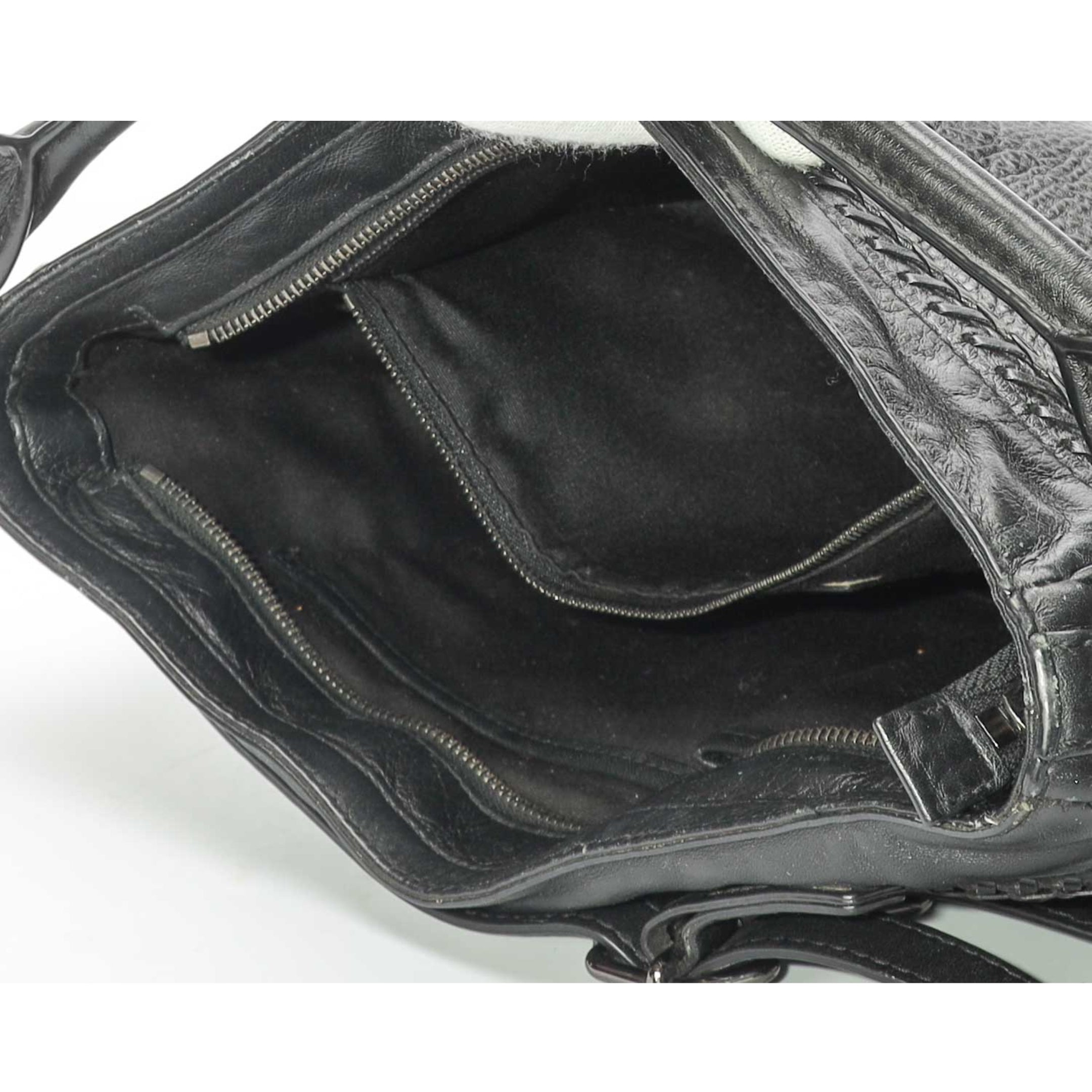 Burberry Black Bridle Top Handle Cross Body Bag