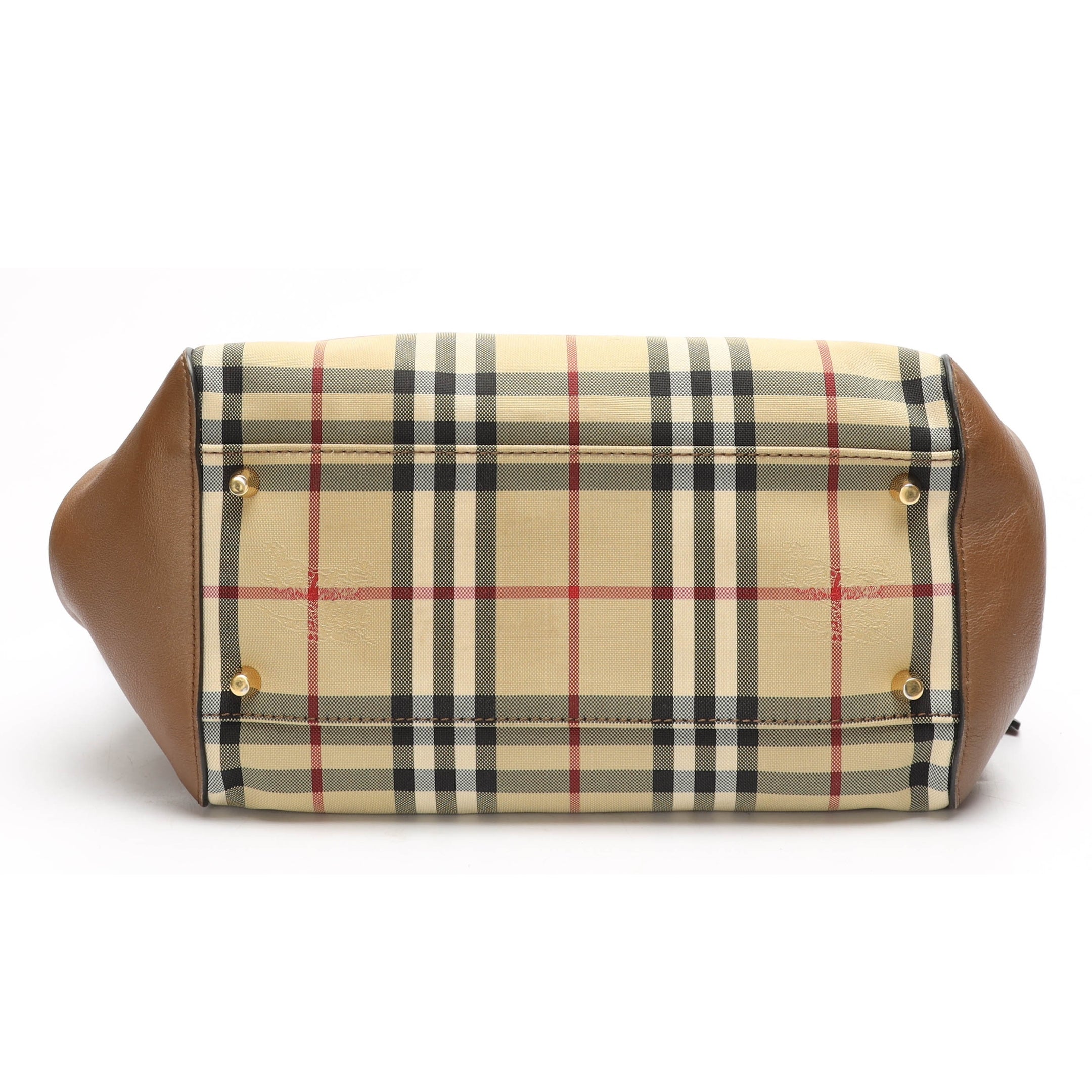 Burberry Tan Horseferry Check Canvas Canterbury Tote