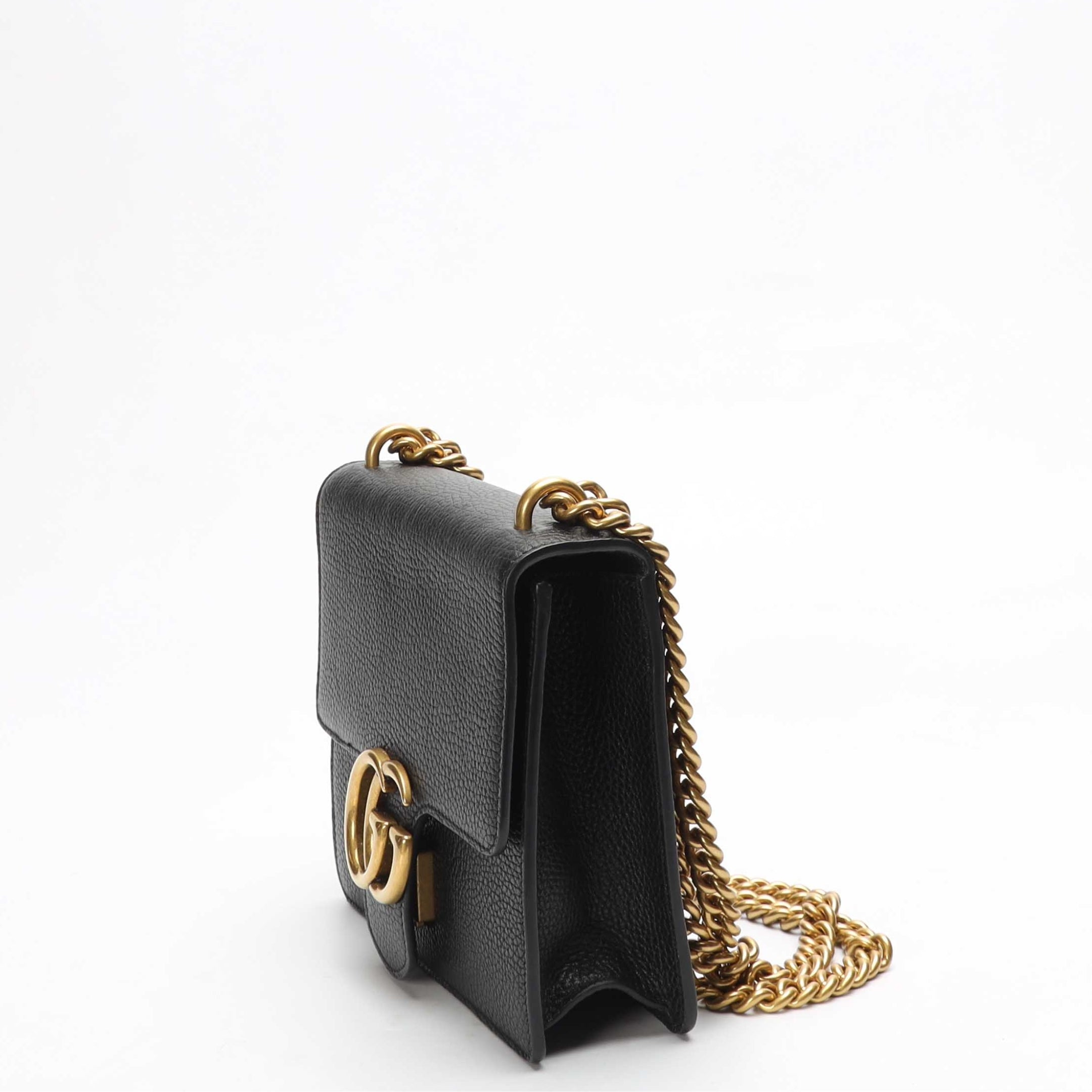 Gucci GG Marmont Black Chain Shoulder Bag