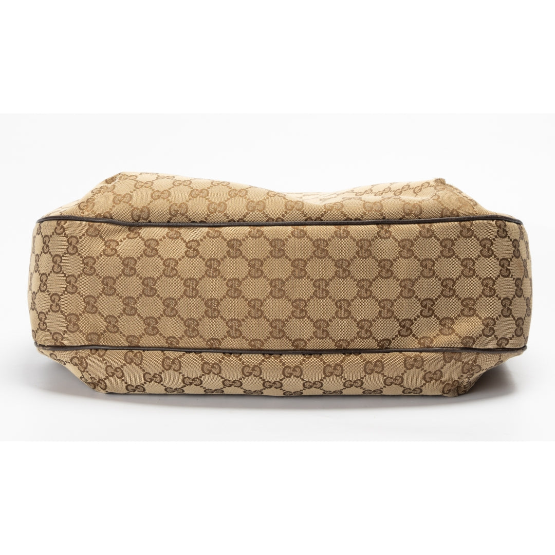 Gucci GG Guccissima Web Canvas Hobo Bag