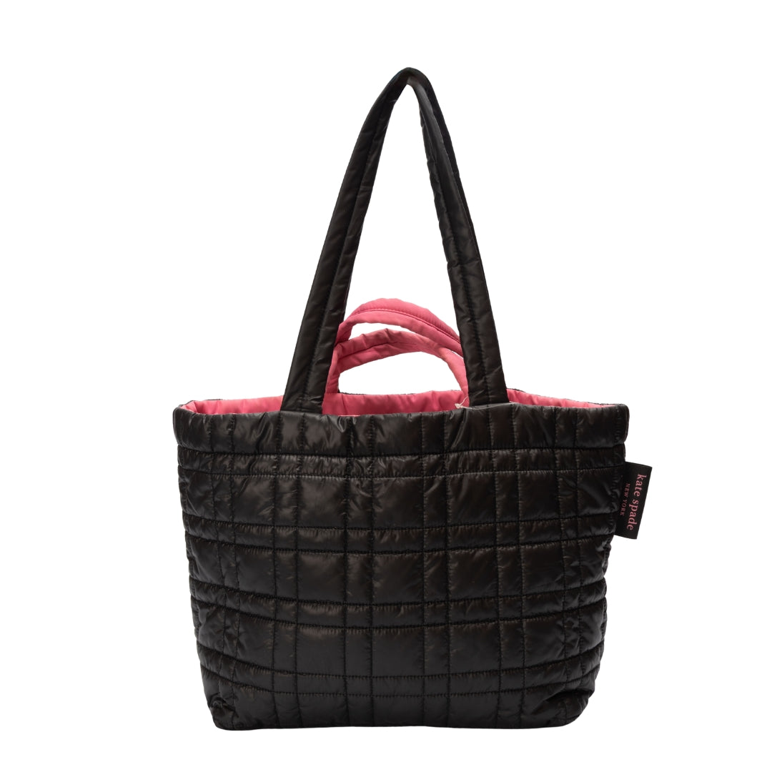 Kate Spade Softwhere Quilted Large Black Tote