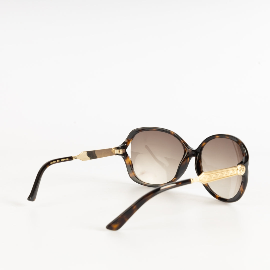 Gucci Tortoise Oversize Round Sunglasses