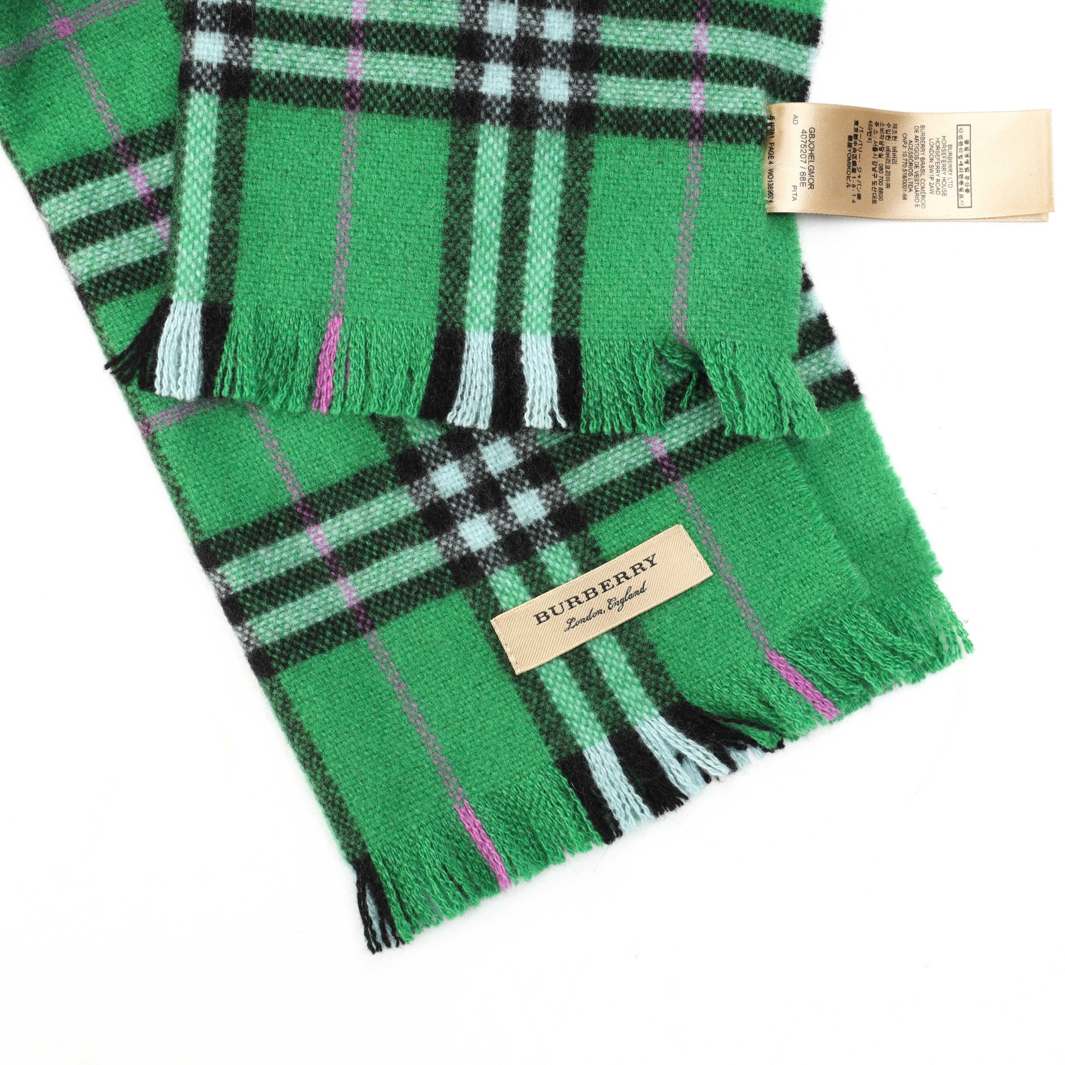 Burberry Giant Check Cashmere Scarf