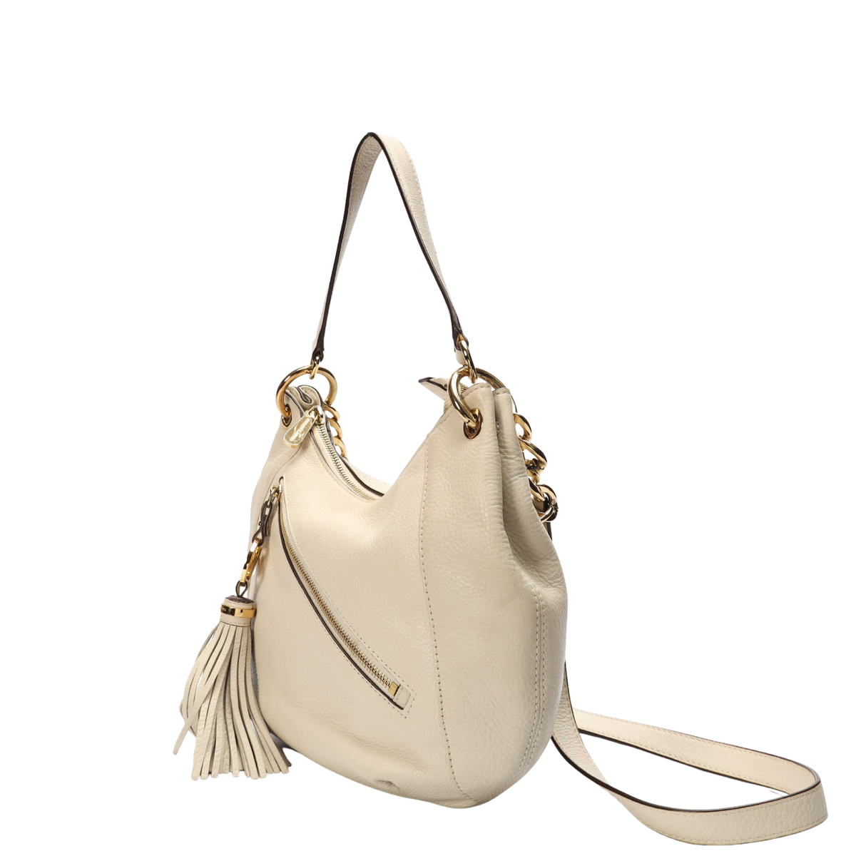 Michael Kors Convertible White Chain Hobo