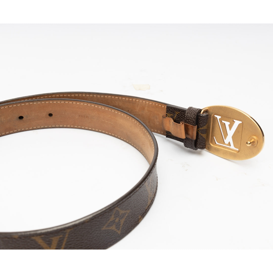 Louis Vuitton Monogram Cut Oval Waist Belt