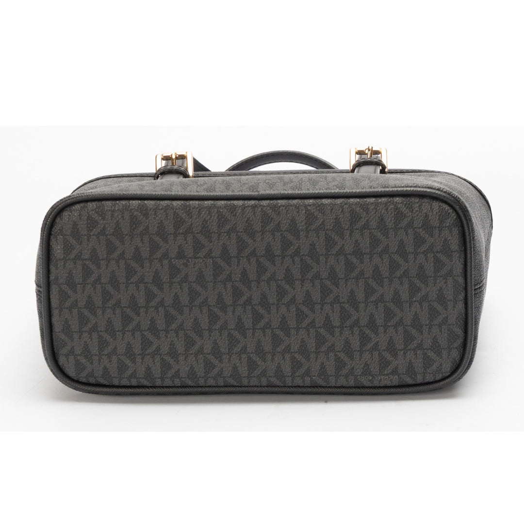 Michael Kors Black Jet Set Travel Logo Satchel