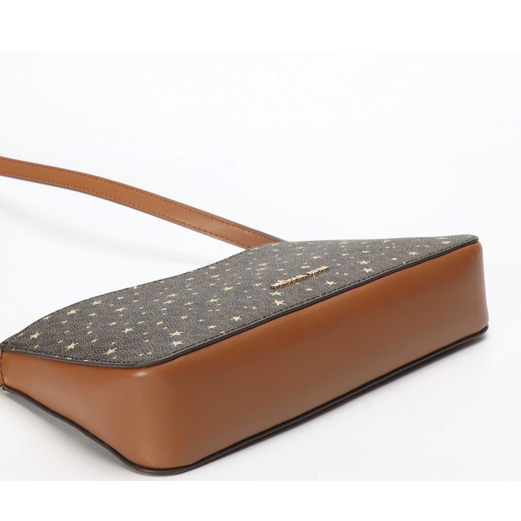 Michael Kors Arden Star Printed Brown Logo Crossbody Bag
