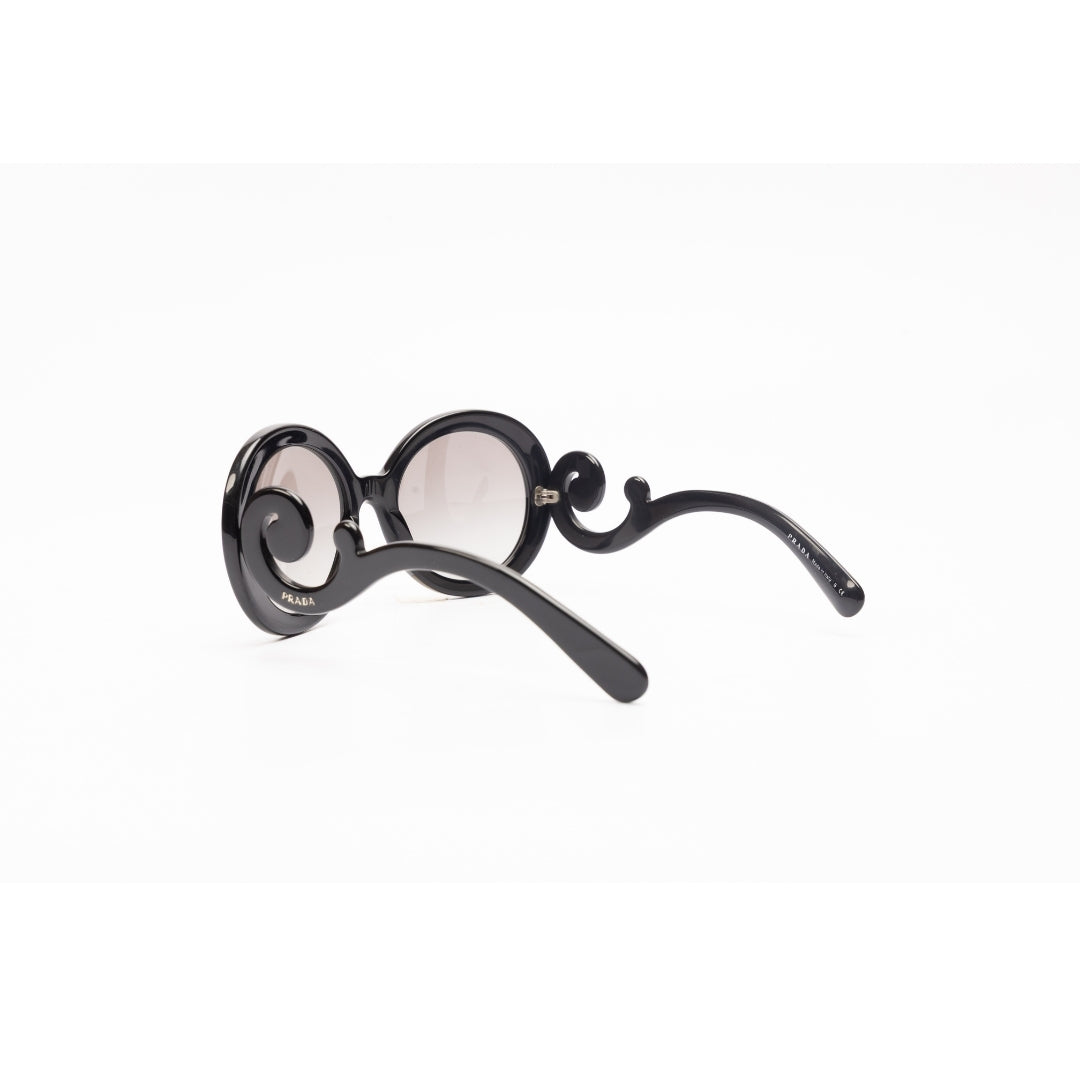 Prada Black Round Baroque Sunglasses