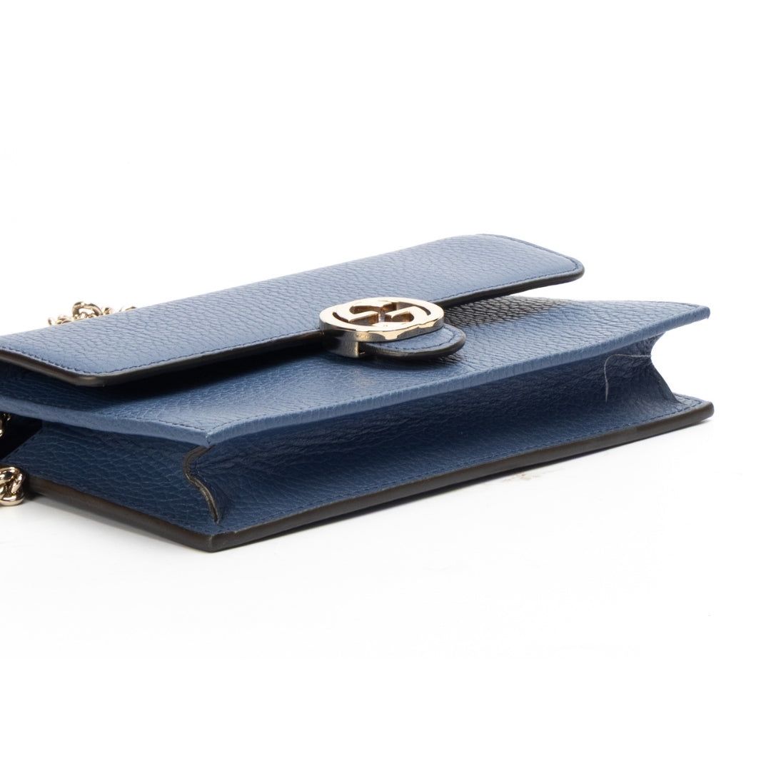 Gucci Dollar Interlocking GG Mini Chain Crossbody Bag