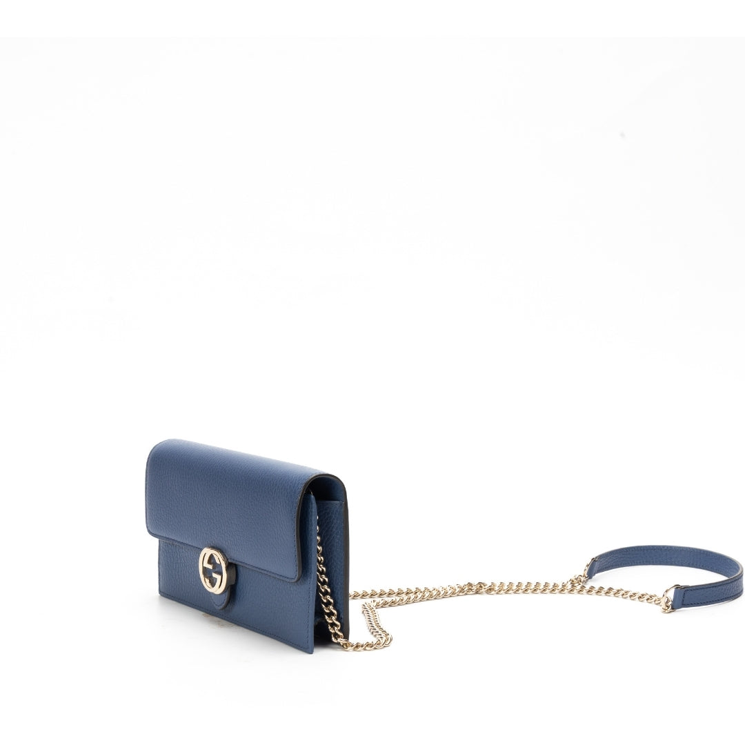 Gucci Dollar Interlocking GG Mini Chain Crossbody Bag