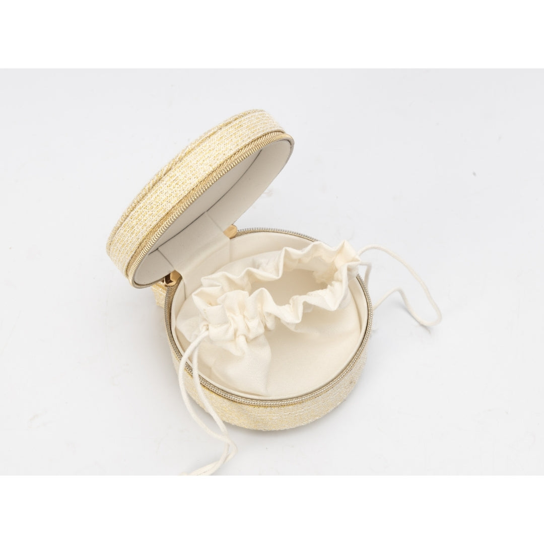 Dior Round Gold Trousse Pouch