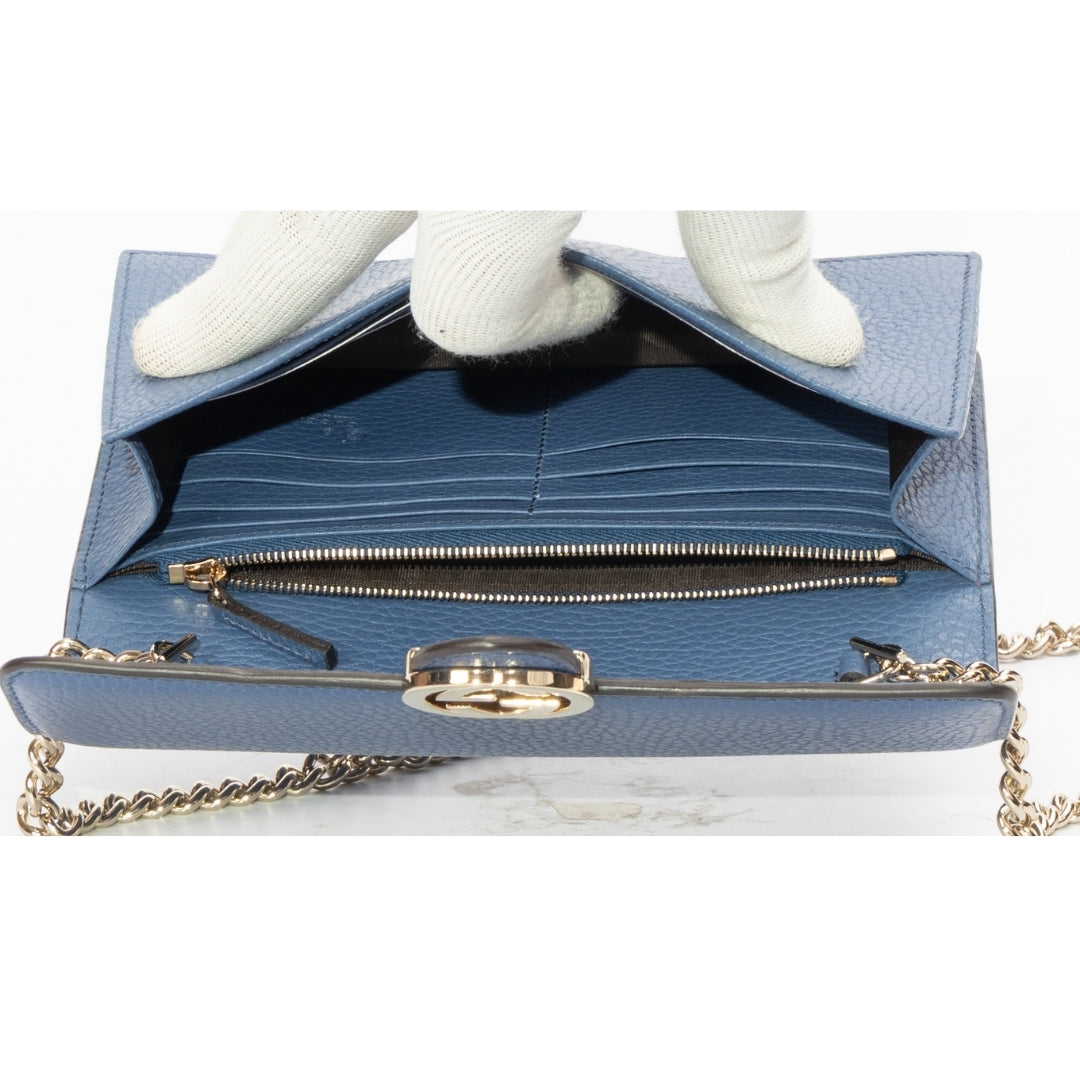 Gucci Dollar Interlocking GG Mini Chain Crossbody Bag
