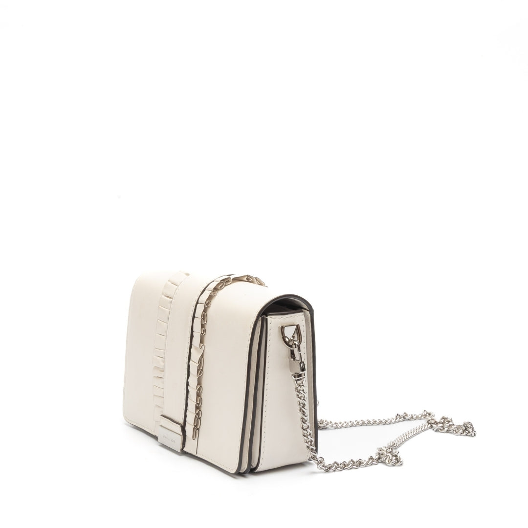 Michael Kors Optic White Jade Medium Clutch