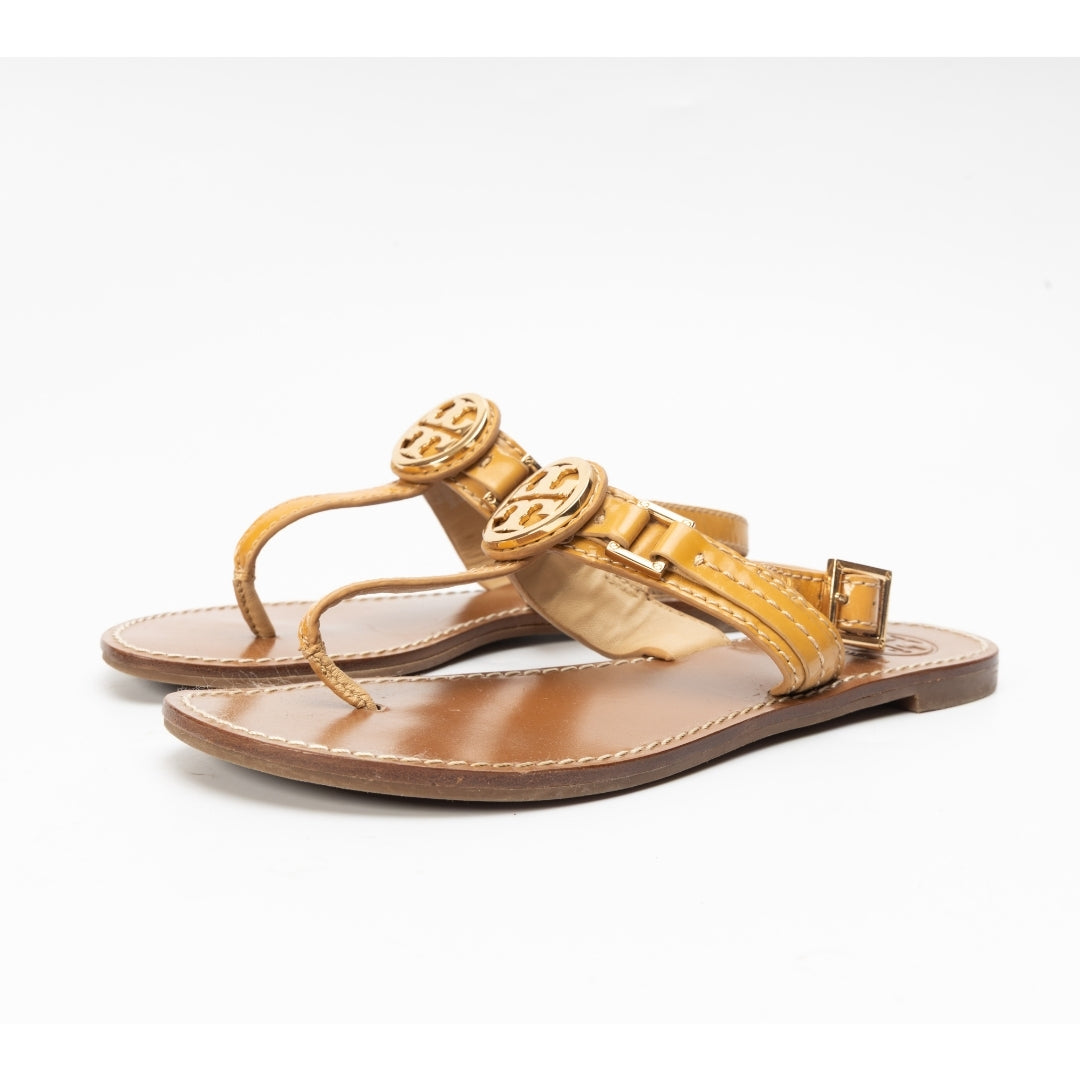 Tory Burch Miller Metal Logo Sandals