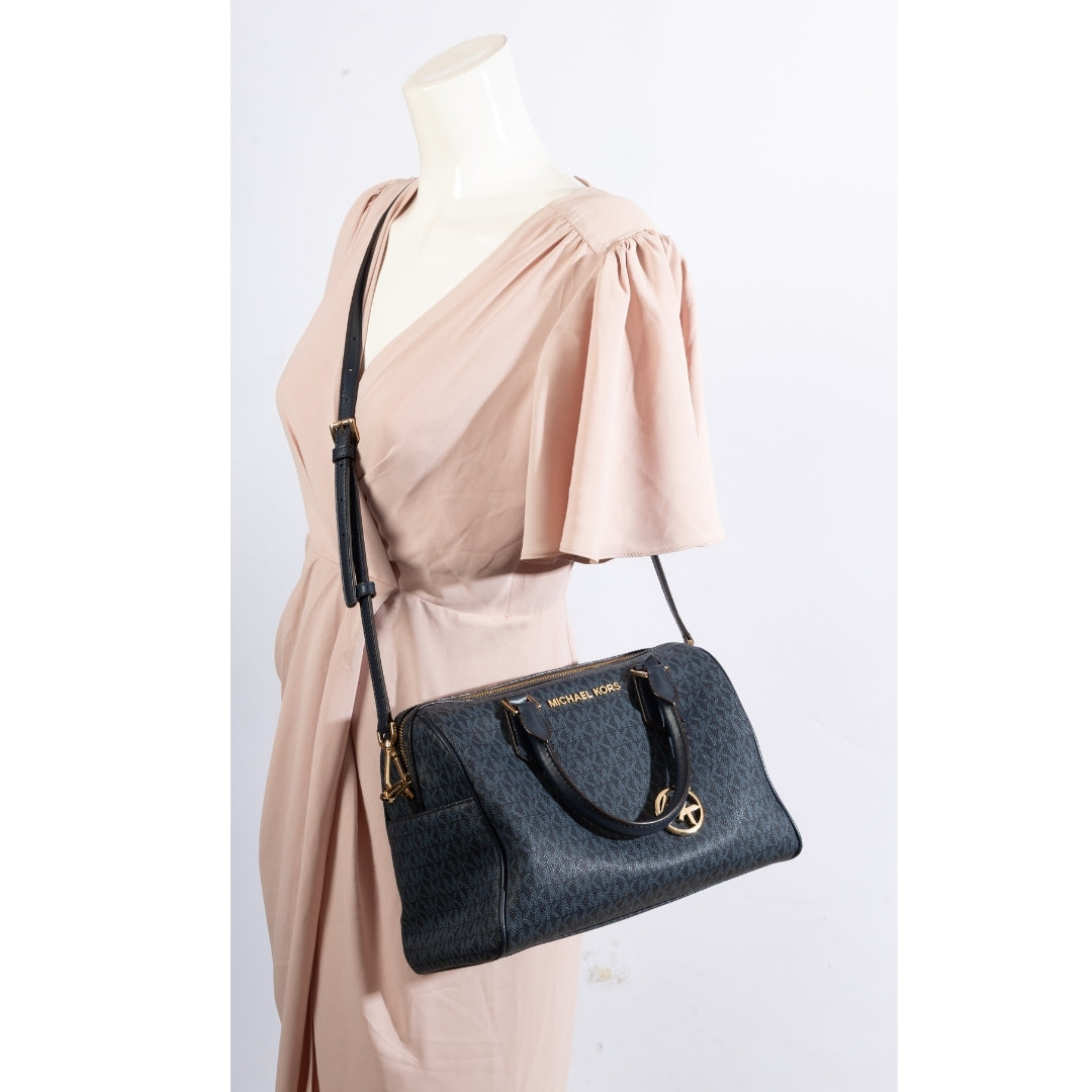 Michael Kors Bedford Legacy Logo Medium Duffle Cross Body Bag