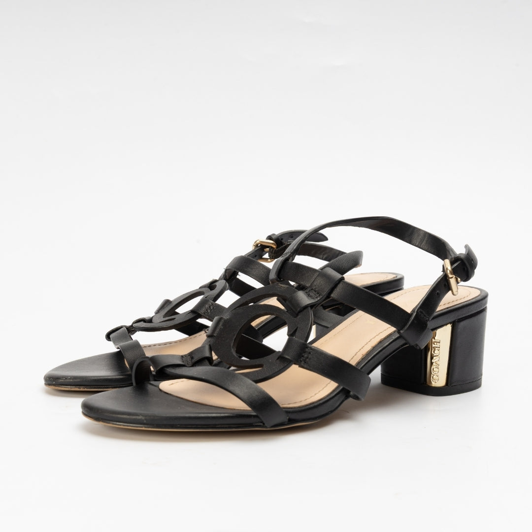 Coach Edina Chunky Heeled Sandals