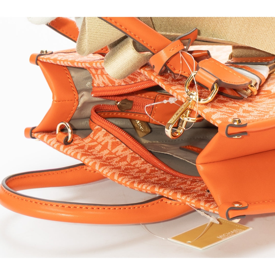 Michael Kors Mirella Orange Ombré Logo Tote