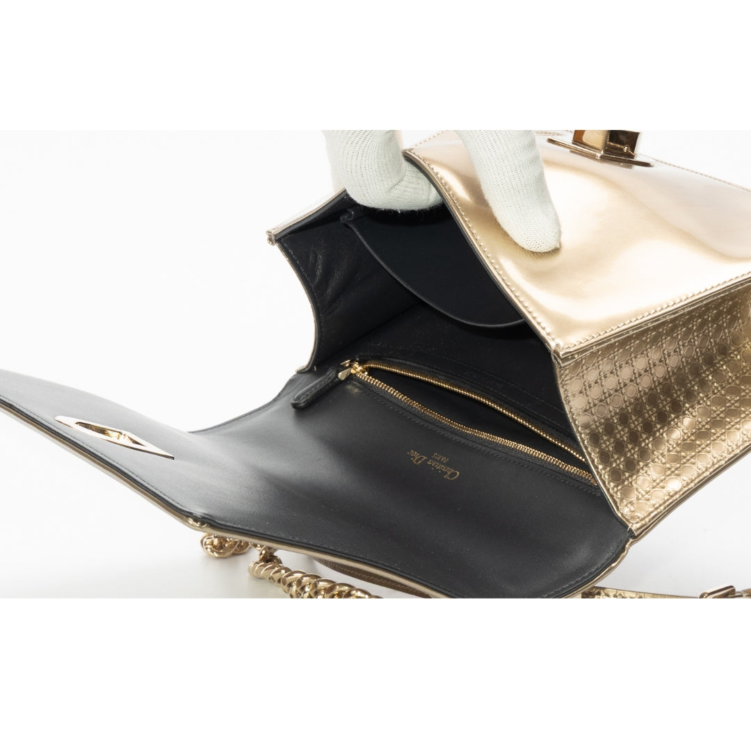 Dior Diorama Metallic Medium Crossbody Bag