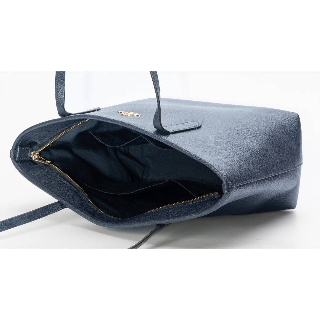 Coach Navy Blue Avenue Zip Tote
