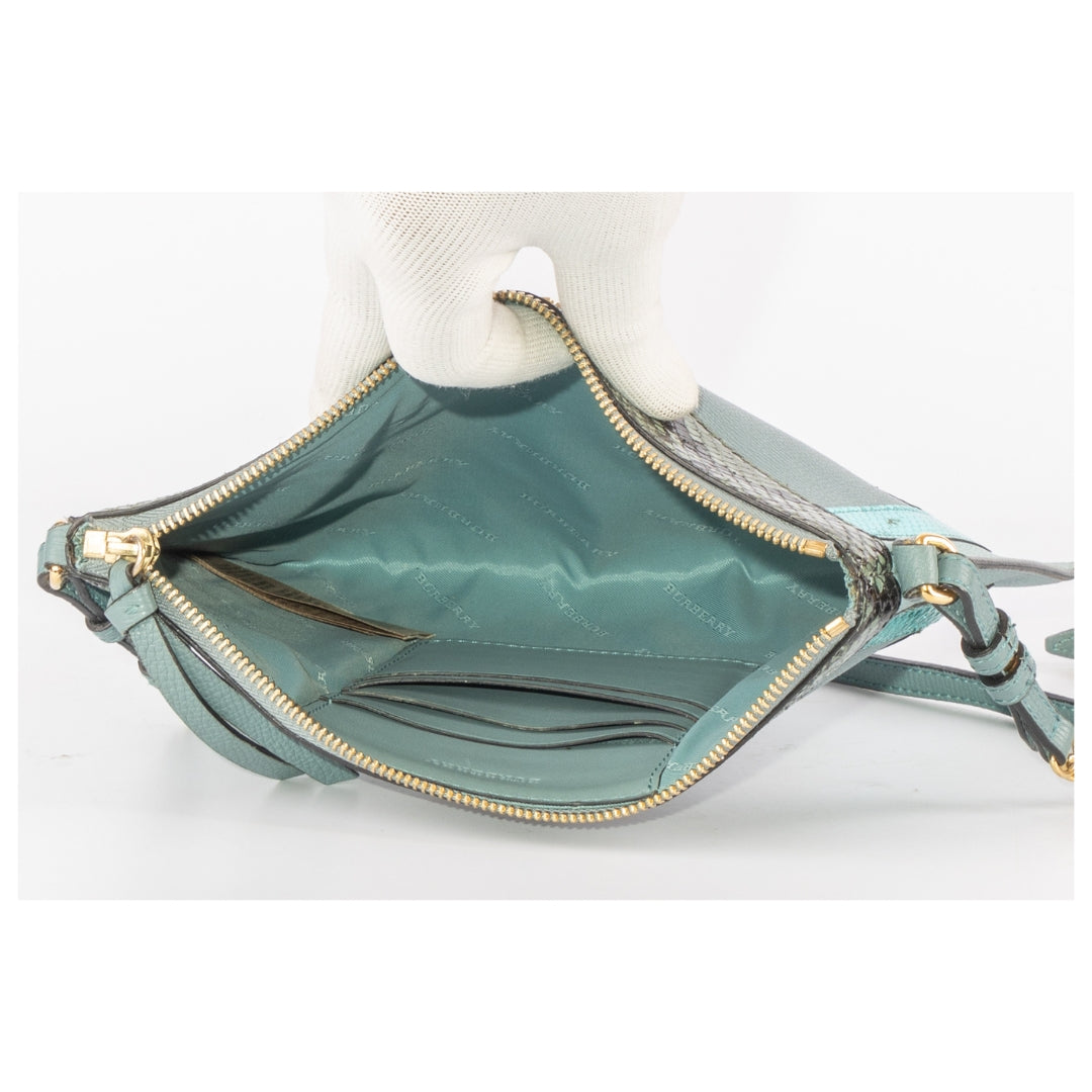 Burberry Python Trim Crossbody Bag