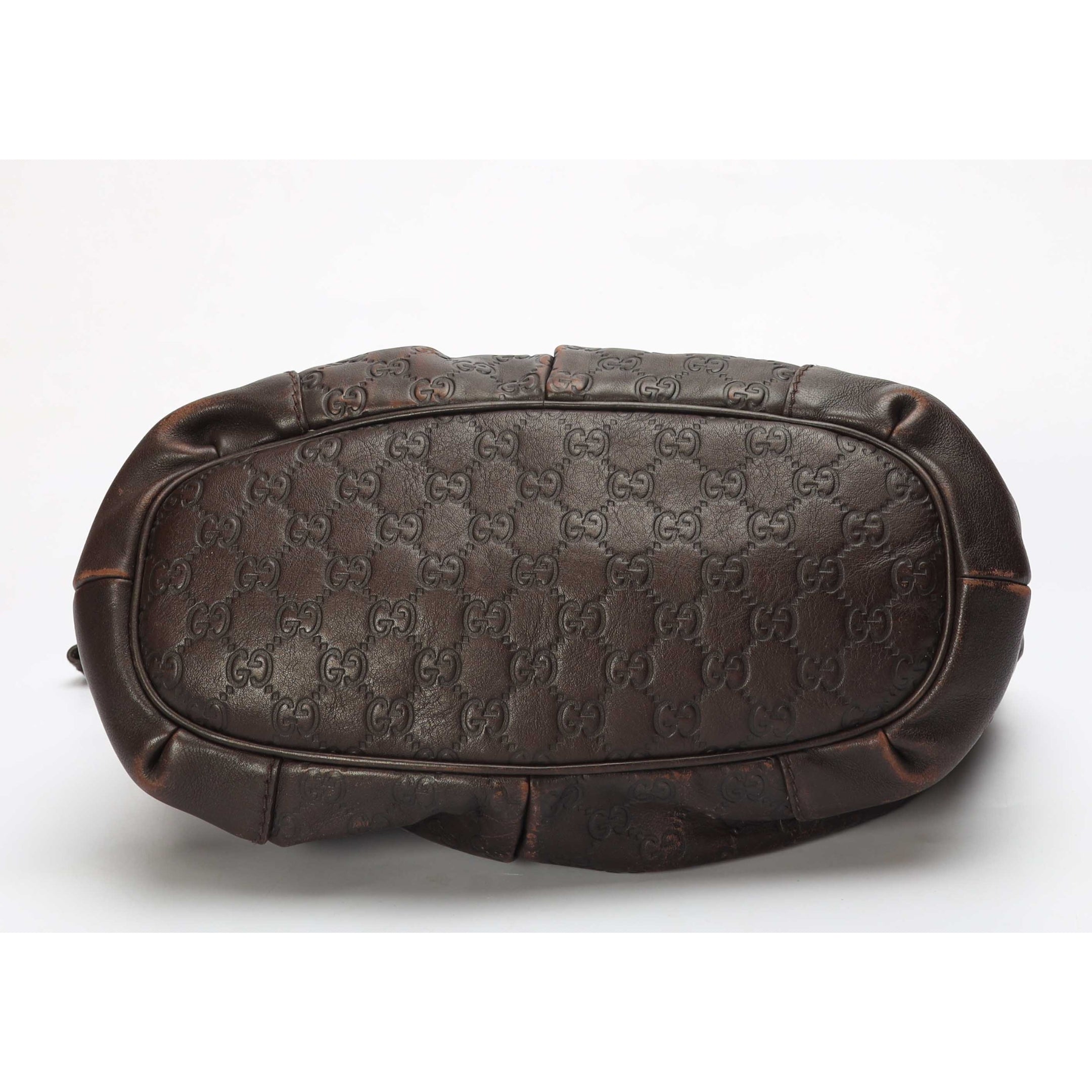 Gucci Dark Brown Guccissima Leather Sukey Tote