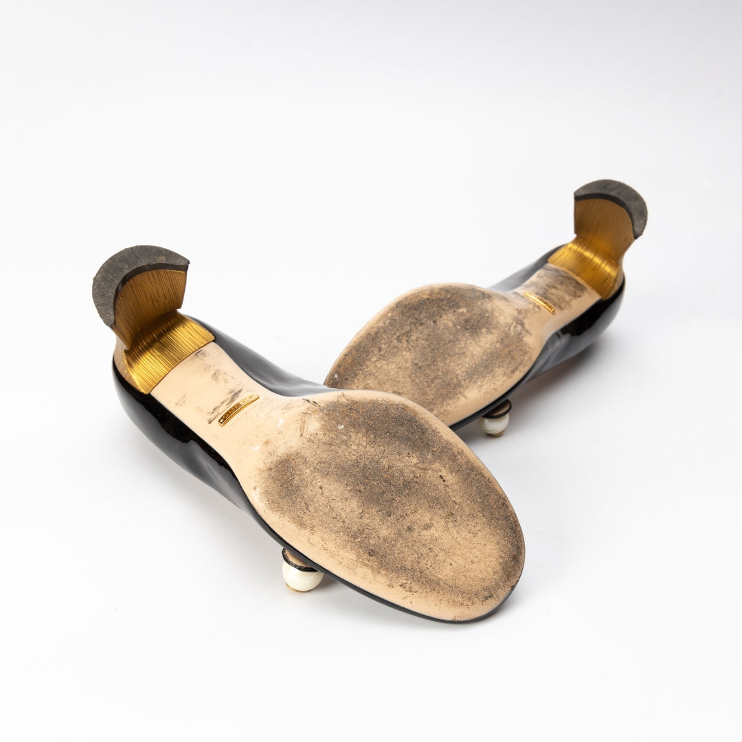 Gucci Vernice Pearl Arielle Mary Jane Pumps