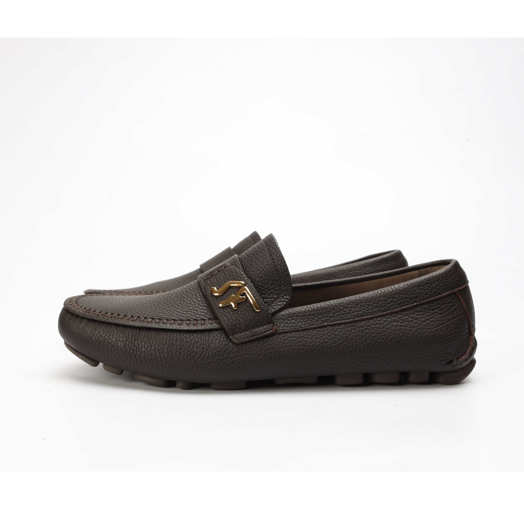 Salvatore Ferragamo Signature Round Toe Loafers