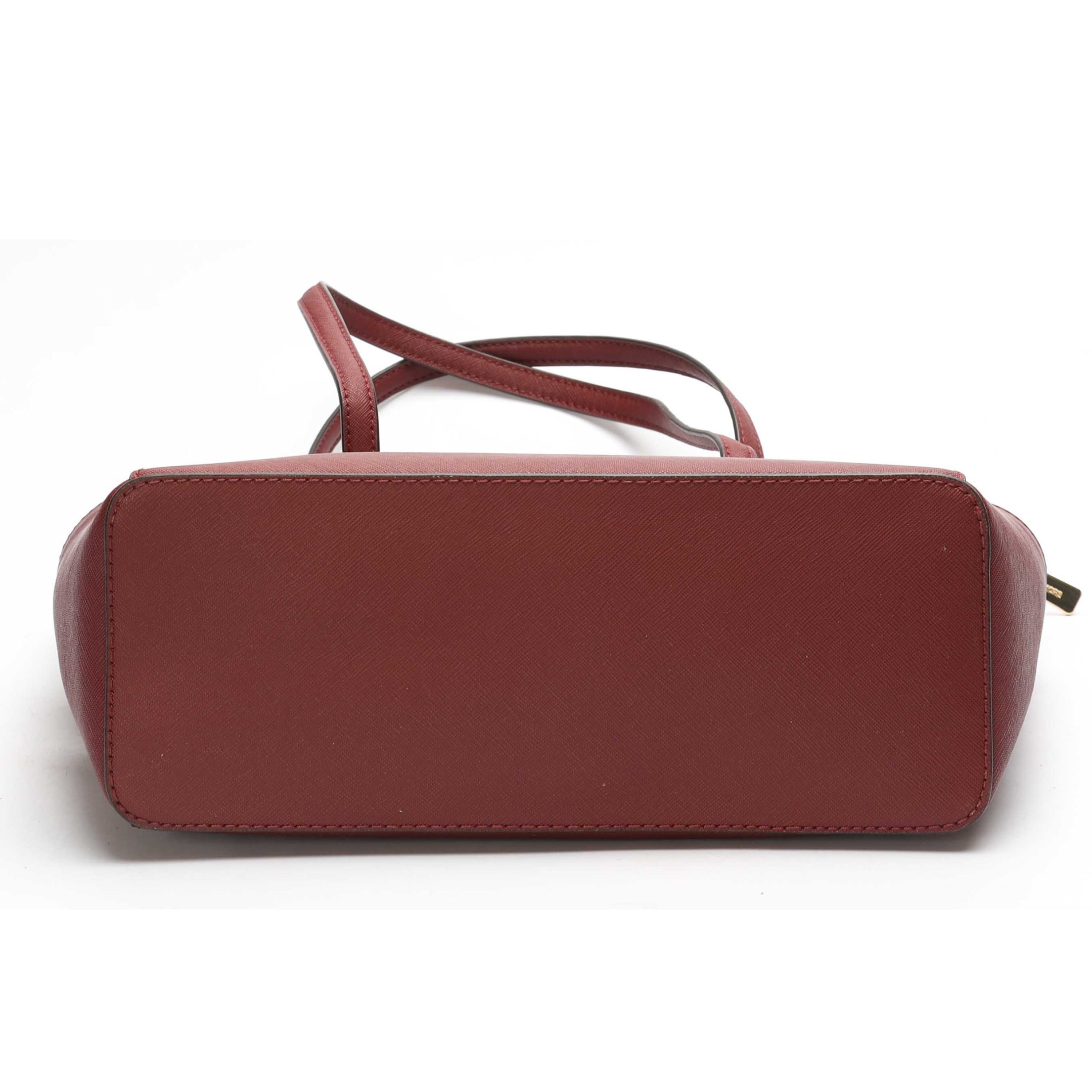 Michael Kors Charlotte Maroon Top-Zip Tote