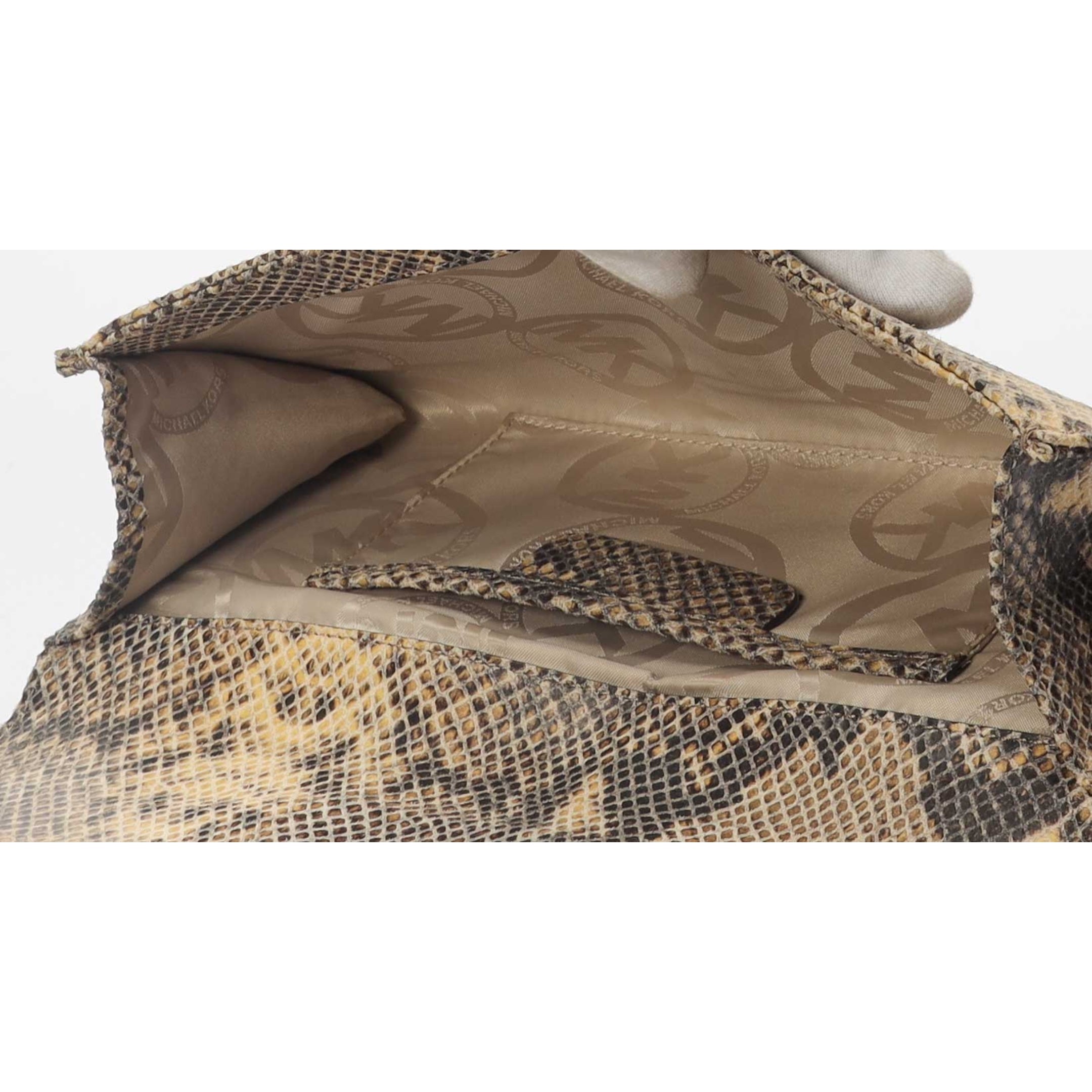 Michael Kors Python Clutch