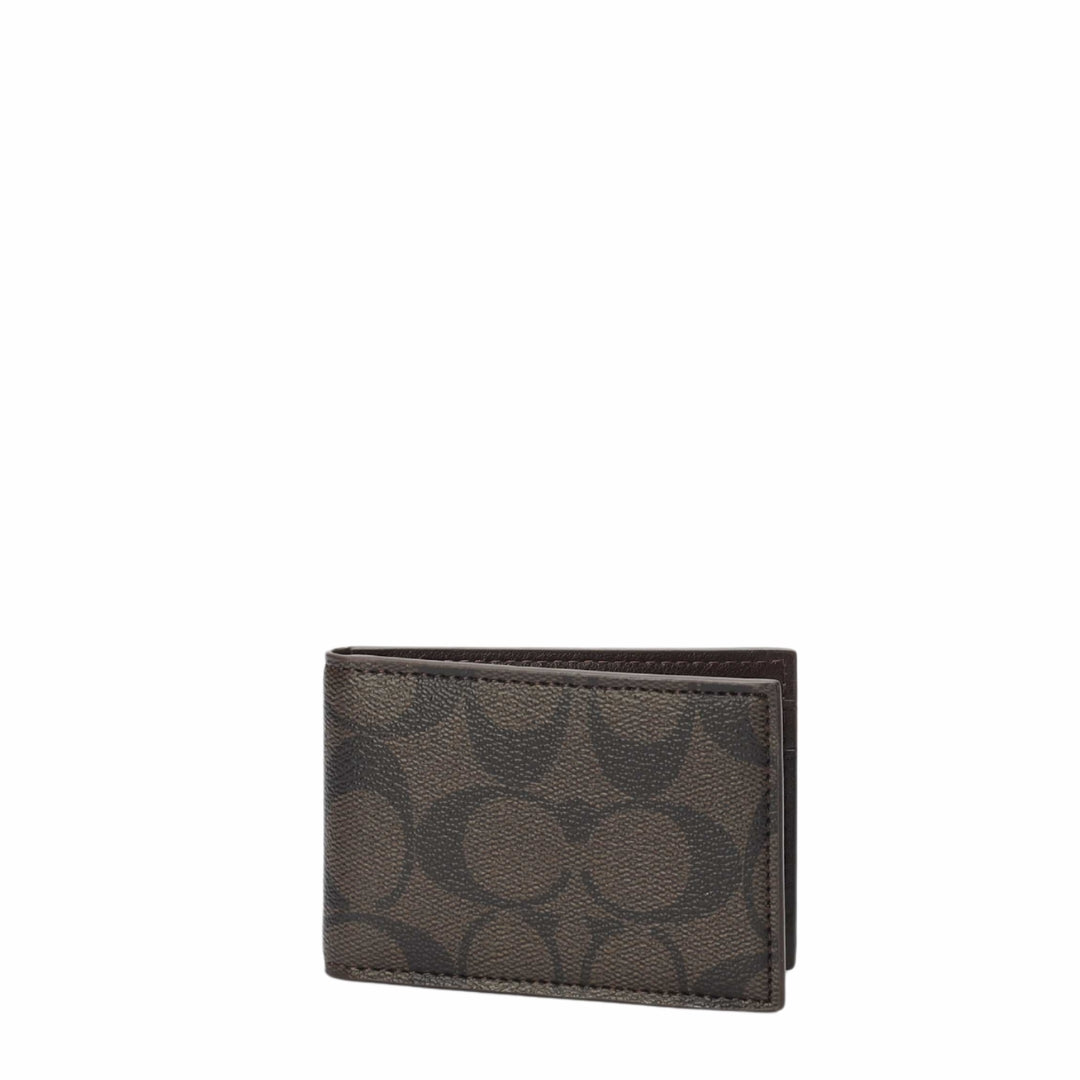 Coach Slim Signature Canvas Card Case