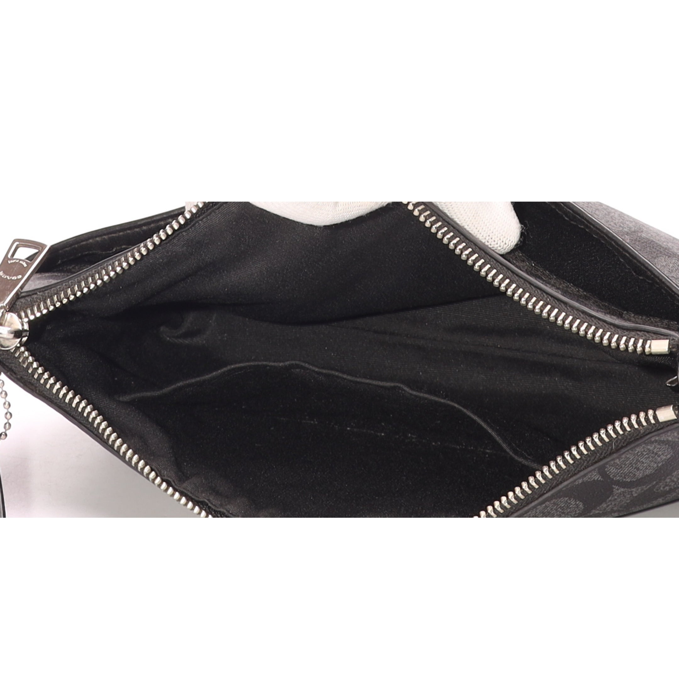 Coach Charcoal Signature Canvas Crossbody Bag