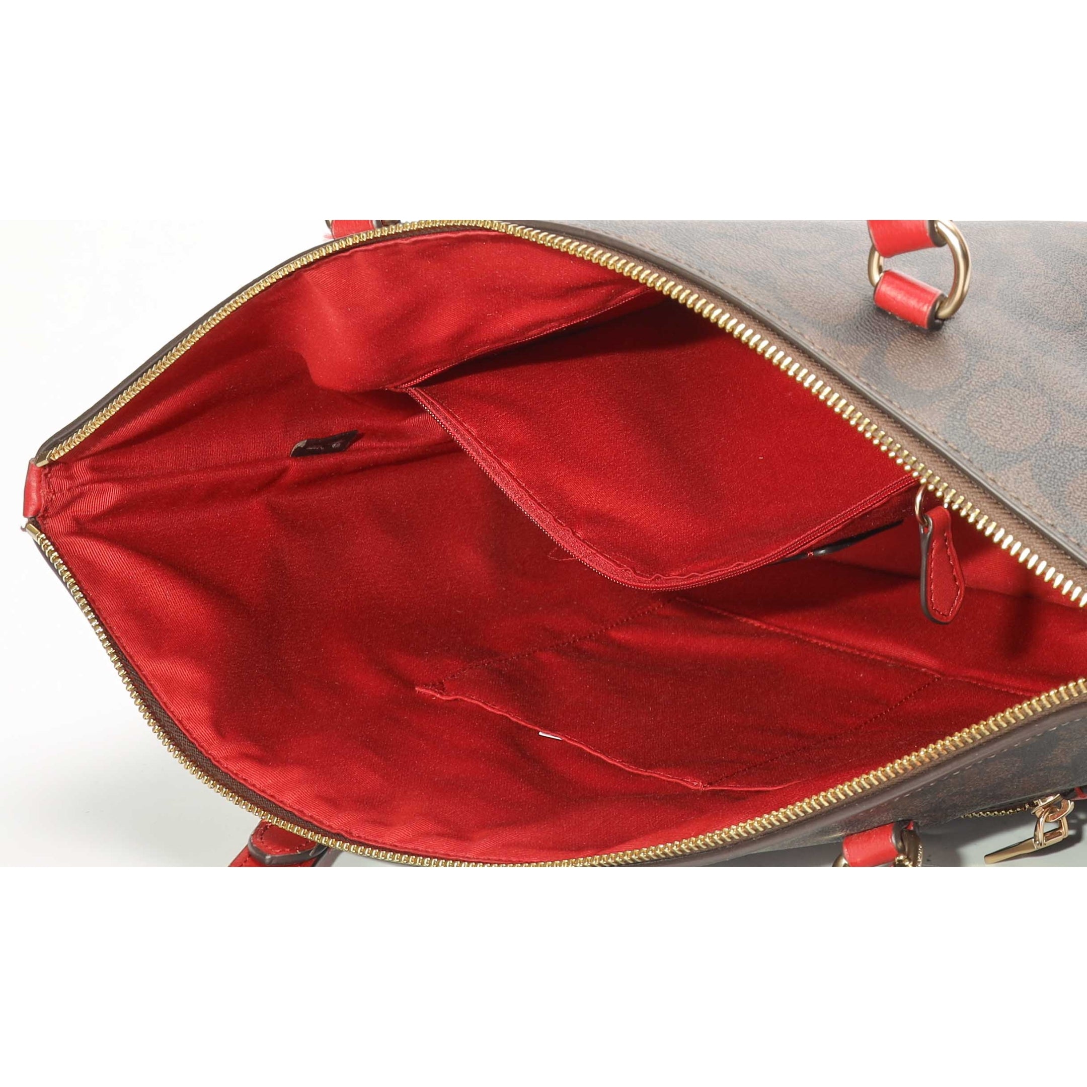 Coach Brown Gallery Tote In Signature Canvas