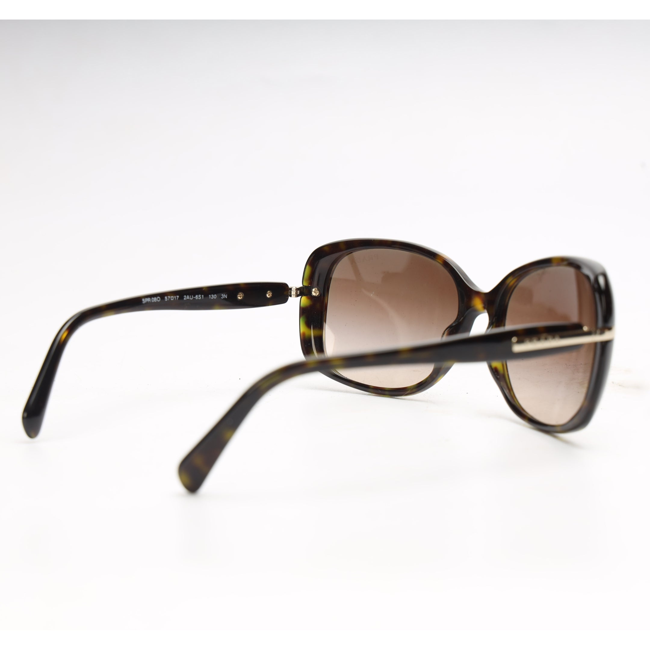 Prada Brown Havana Tortoise Full Rim Sunglasses