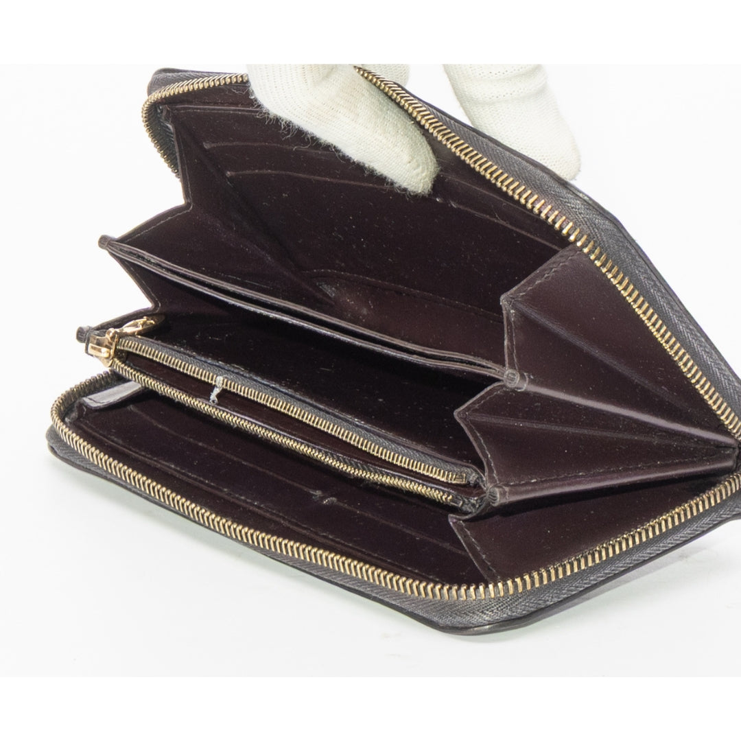 Louis Vuitton Burgundy Monogram Vernis Zippy Wallet